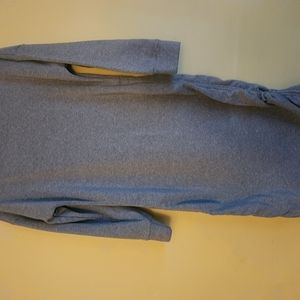 Shein LG grey off shoulder sweatshirt dress